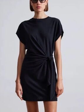 Apiece Apart Nina Cinched Mini Dress - Black